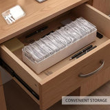 11 Case Cable Storage Box With Cable Straps And Label Stickers, Cord Organizer For Charging Cables, Usb Wires, Earphones Travel Cable Holder For Desk Drawer Organization (11 Cases + 11 Cable Straps)