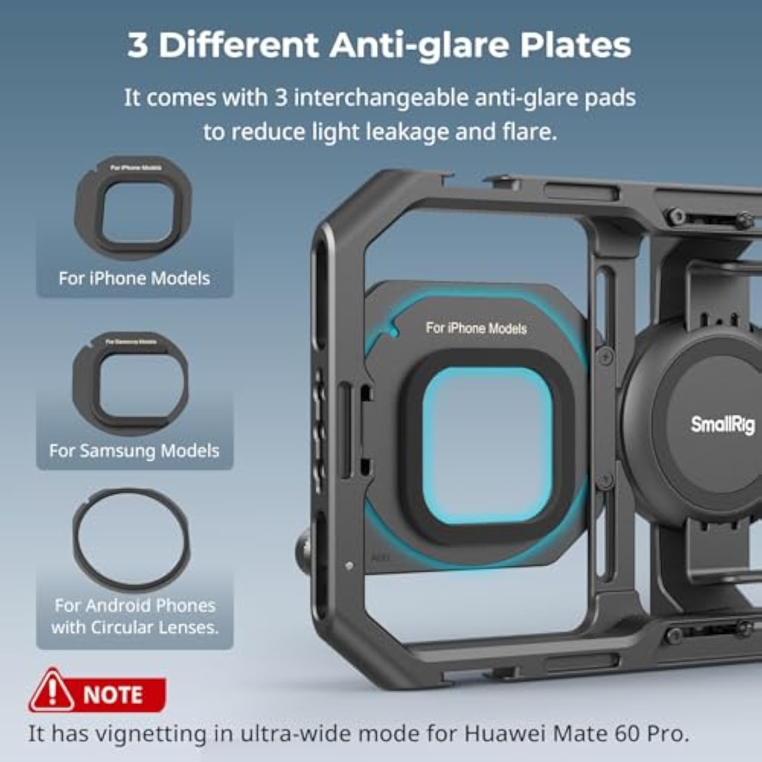 SMALLRIG 67mm Magnetic Filter Ring Adapter for Universal Mobile Video Cage 4597 4704 4596, Strong Magnetic Two-Way Attraction, for SMALLRIG 67mm Phone Magnetic Filter Series - 4843