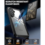 Guardian Case For Samsung Galaxy A56 5G, [2 Front Frame] [20 Ft Mil-Grade Drop Tested] Full-Body Hybrid Shockproof Cover With Built-In Screen Protector, Black/Clear