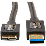 Usb 3.0 Cable, Type Usb-A Male To Micro Usb, 6 Feet (1.8 Meters), Black