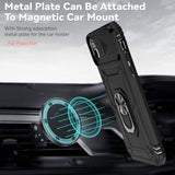 For Iphone Xr Phone Case With Hd Screen Protector: [Military Grade 20Ft. Drop Tested] Ring Shockproof Protective Phone Case For - Iphone Xr (Black)