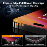 For Iphone 16 Screen Protector With Camera Lens Protector, [Military Grade Shatterproof], Top 9H+ Tempered Glass, Full Edge Coverage, Ultra Durable, With Easy Installation Tool [3+3 Pack]