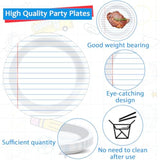 96Pcs Back To School Party Decorations Paper Handwriting Notebook Tableware First Day Of School Plates Napkins Graduate Party Supplies For Kindergarten Teacher School Season Supply Serves 24 Guests
