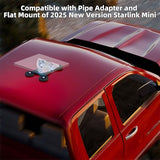 link Mini Car Magnetic Mount, Starlink Mini Magnetic Roof Mount for Truck, Boat, Car Roof, RV Mounting Kit Sleek and Campact Stainless Steel Base
