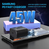 Samsung 45W Usb C Fast Charging Block Type C Wall Plug Charging Brick For Samsung Galaxy S25 Ultra/S25/S25+/S24 Ultra/S24/S24+/S23/S23 Ultra/S23 Plus,Note 10/Note 10+/Note, Tab S7/S7+/S8+/S8 Ultra