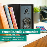 Berkeley 2.0 Stereo Powered Bookshelf Speakers with Built-in Amplifier and 3" Drivers for Turntable, TV, PC and Wireless Music Streaming Featuring