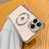 Magnetic Clear Case For Iphone 14 Pro Max With Camer
