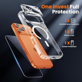 Privacy Case For Iphone 17 Pro,Magnetic Iphone 17Pro Case Clear With Privacy Screen Protector & Camera Protector [Compatible With Magsafe],Shockproof Tpu Cover For Iphone Pro 17 Phone Cases