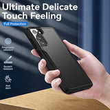 Samsung Galaxy S21 FE 5G Rugged Case with Screen Protector Black