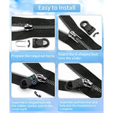 Zipper Pull, Universal Zipper Pull Replacement Kit, Removable Zipper P