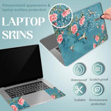 Flower And Bird Laptop Skin Birds And Branches Laptop Sticker Pvc Computer Stickers Dustproof Waterproof Art Decal Protector 12" 13" 13.3" 14" 15" 15.4" 15.6" Notebook Art Decal