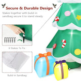 Lighted Inflatable Christmas Tree Outdoor Decorations With 3 Gift Boxes, 7.7Ft Tall Christmas Blow Up Yard Decoration Wi