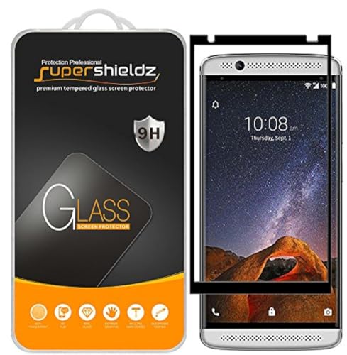 (2 Pack) Designed for ZTE (Axon 7 Mini) Tempered Glass Screen Protector, (Full Screen Coverage) Anti Scratch, Bubble Free (Black)