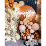 Burnt Orange Balloon Garland Arch Kit Double Stuffed Fall Party Decor