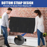 TV Cover Moving Dust Anti-Scratch TV Screen Cover Fits 50"-55" TV with Bottom Strap for Protection TV Moving Home Renovation Pet Scratch or Other
