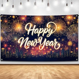 72x44" Extra-Large Happy New Year 2026 Backdrop Premium NYE Party Banner