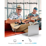 3.5Mm To 6.35Mm Stereo Audio Cable - 6 Ft, 1/4 To 1/8 Trs Bidirectional Stereo Cable For Guitar, Home Theater, Speakers And Amplifiers