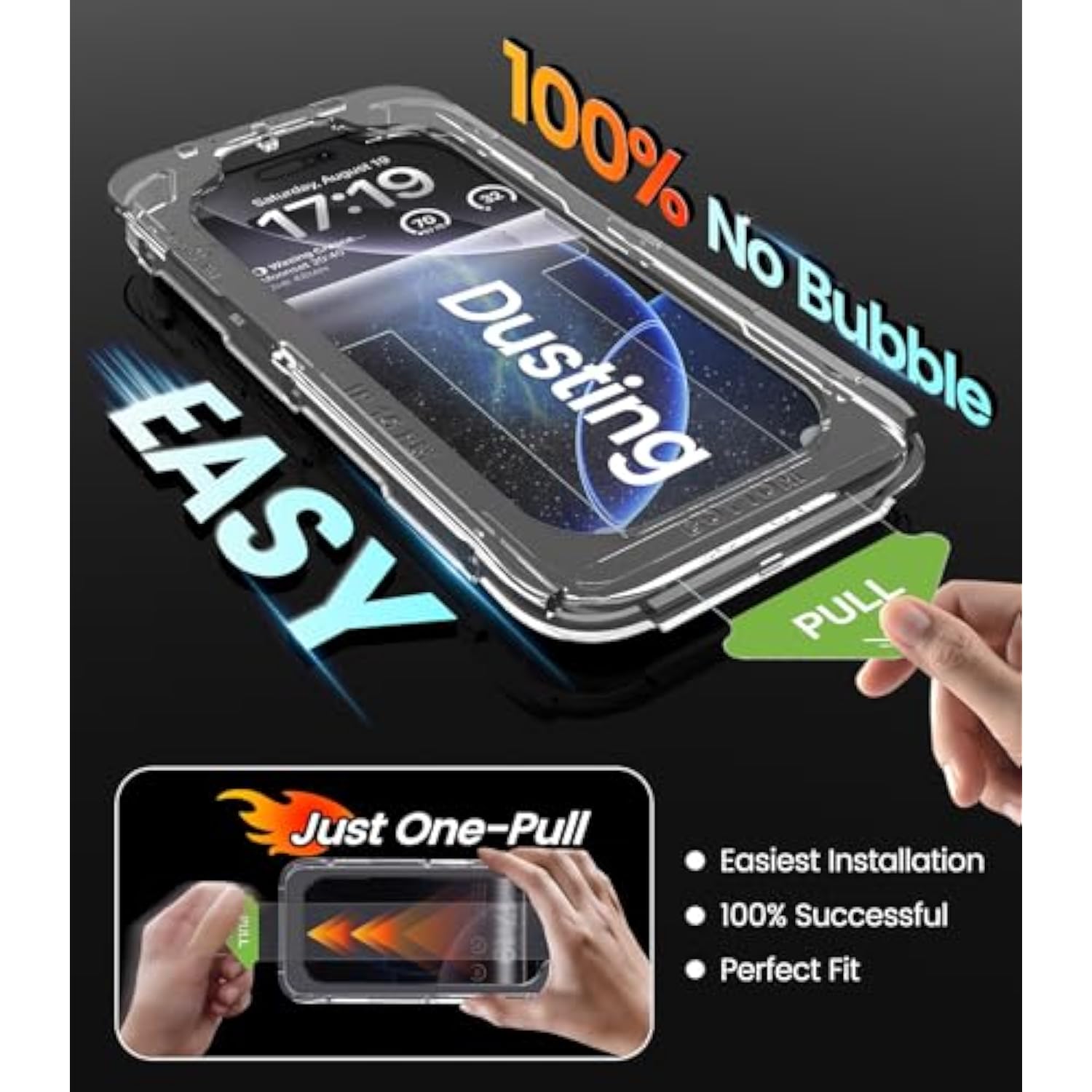 4 Pack Iphone 16 Pro Max Screen Protector With 2-Pack Camera Lens Protector[99.99%Hd Clear][9H Tempered Glass][Bubble Free][Easy Installation][Smooth Touch][Anti-Fingerprint],4+2 Dual Protection