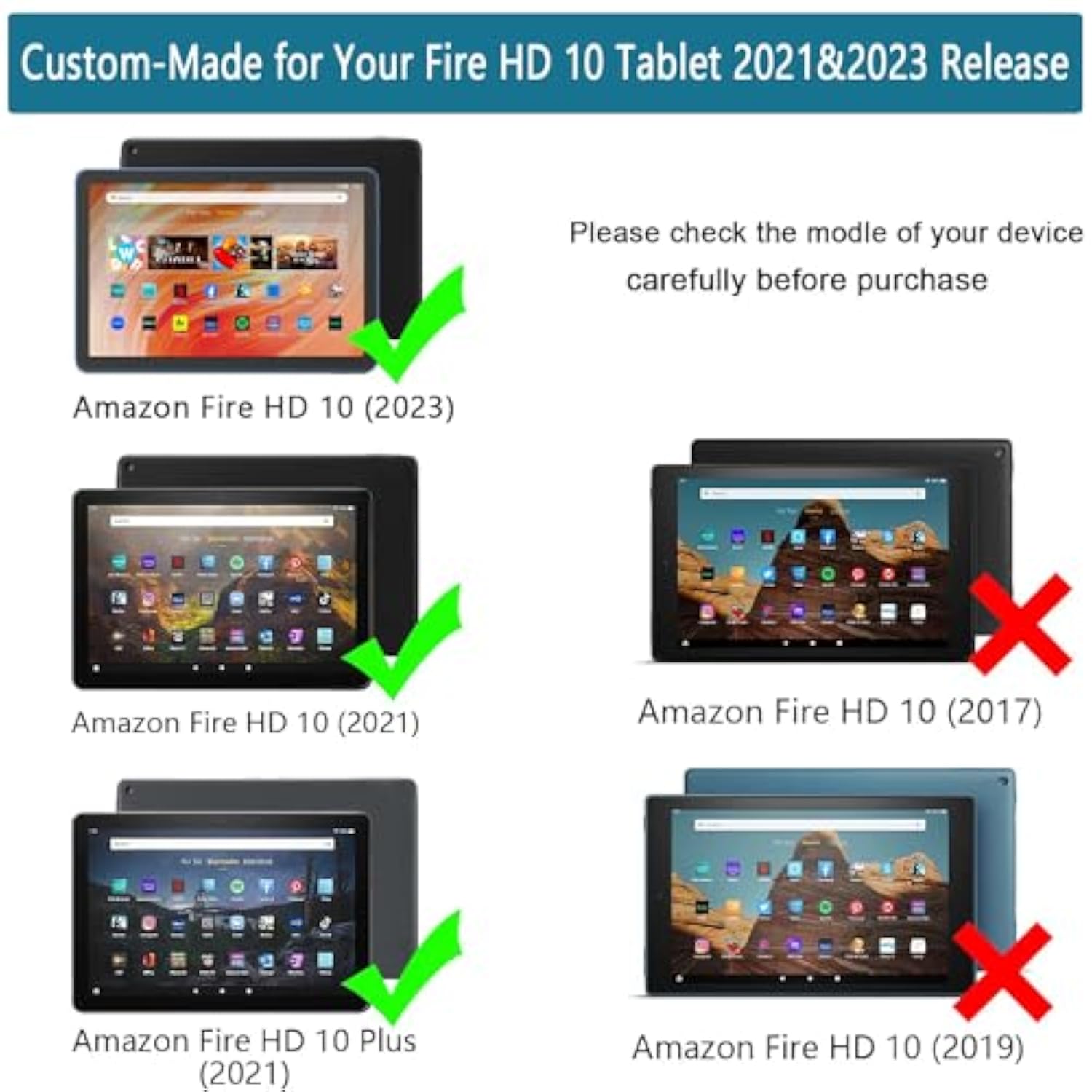 Fire Hd 10 & Hd 10 Plus Tablet Case For Kids(13/11Th Gen, 2023/2021 Release)-