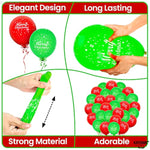 , Merry Christmas Balloons - Pack Of 50, 12 Inch | Printed Red And Green Balloons For Christmas Party Decorations | Holiday Balloons, Christmas Balloons Decorations | Christmas Latex Balloons