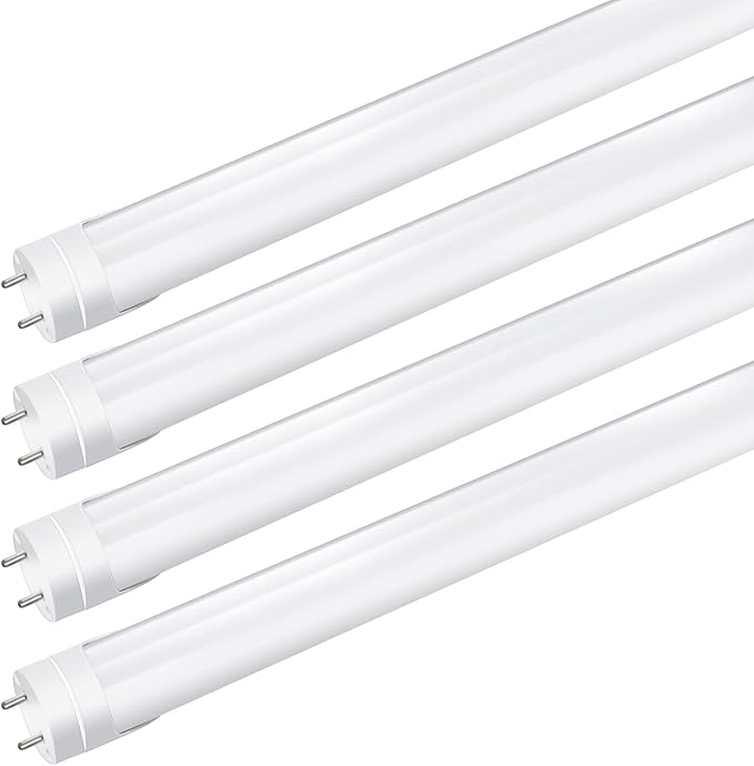 4 Pack 4FT LED T8 Light Tubes 18W 2000LM Warm White 3000K 3500K Dual End Ballast Bypass