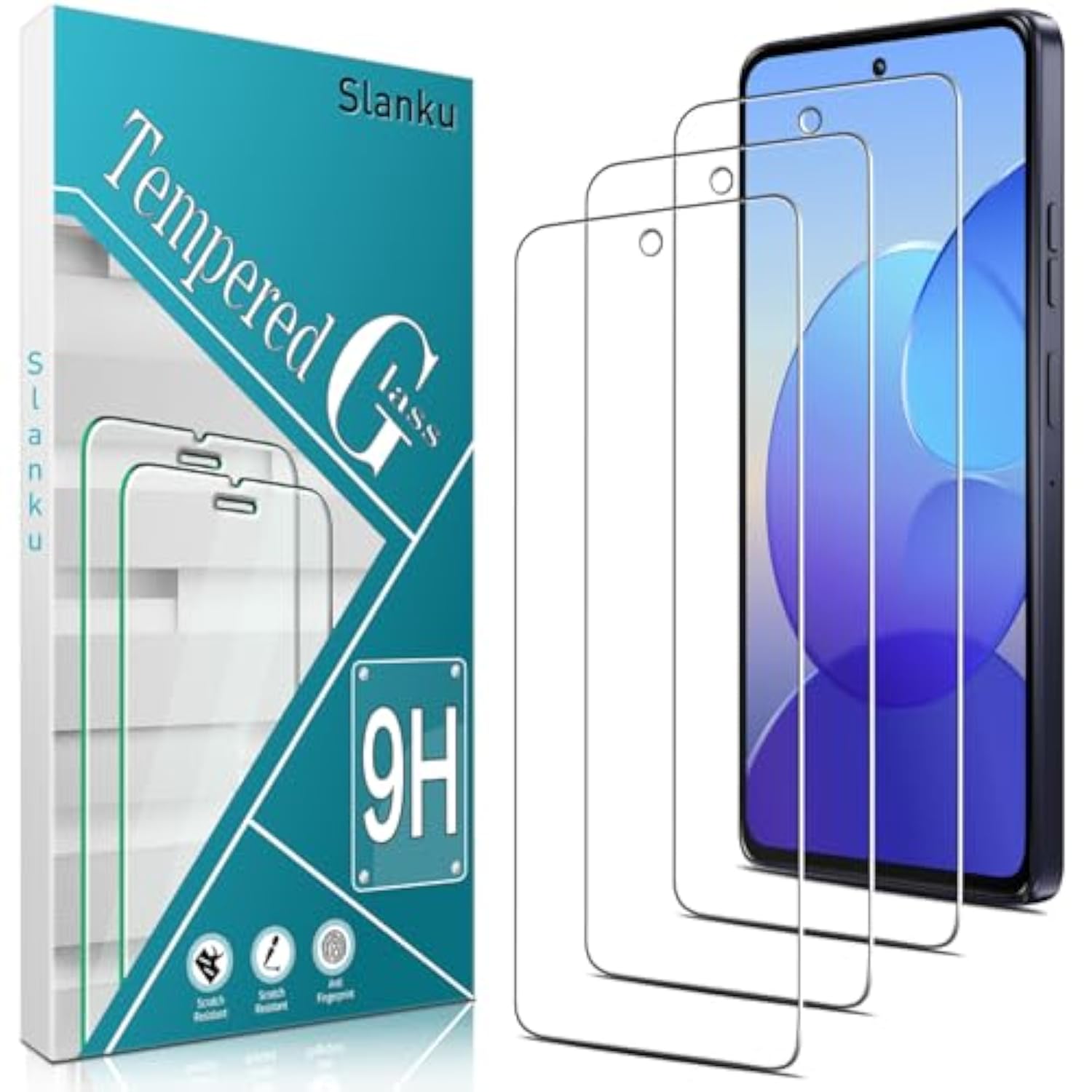 (3 Pack For Moto G Power 5G 2025 Screen Protector, 9H Tempered Glass, Touch Sensitivity, Scratch Resistant, Case Friendly