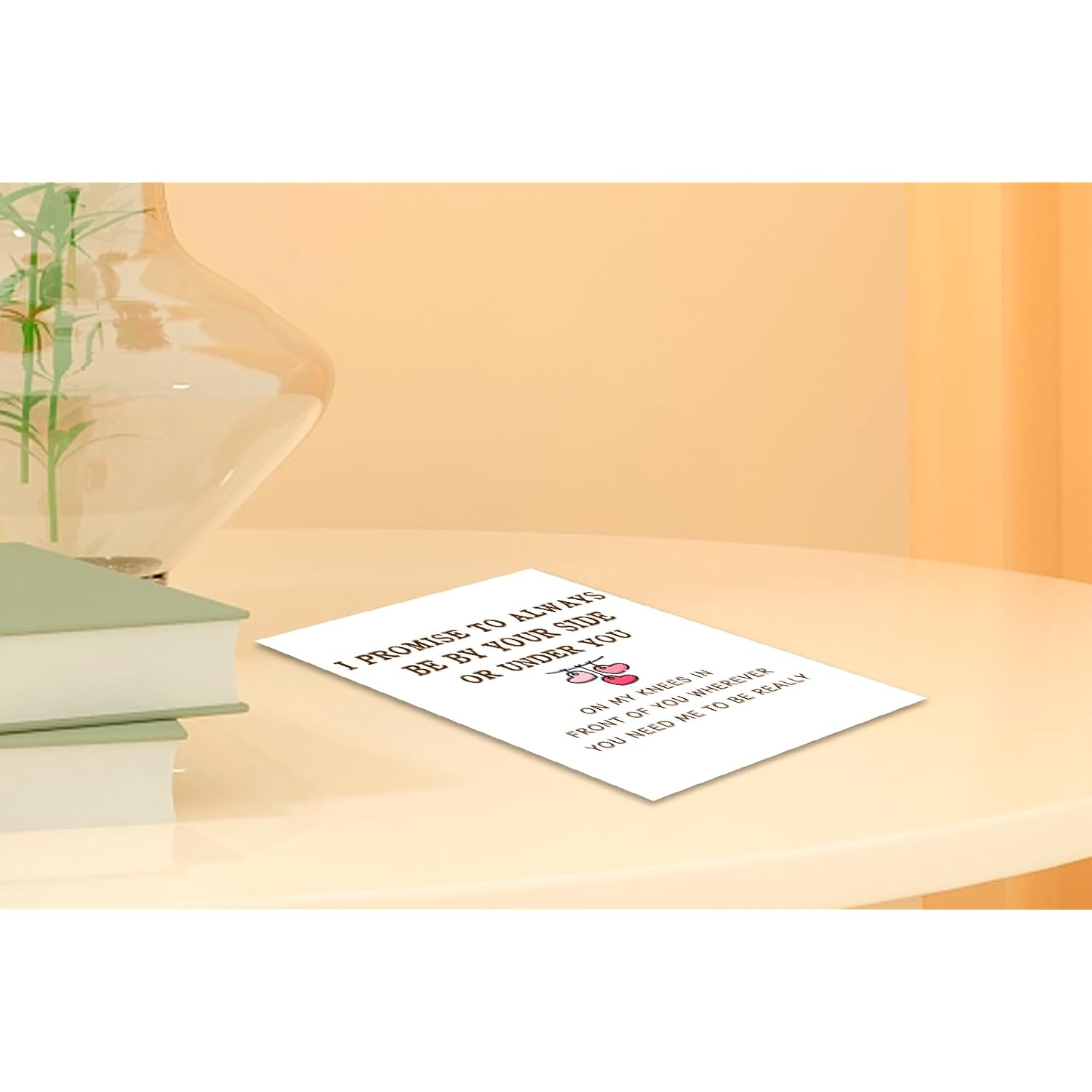 Funny Anniversary Cards, Rude Memorial Cards For Husband Wife, Wicked Confession Card For Boyfriend Girlfriend, Valentine'S Day Card For Fiancé Fiancee-I Promise To Be Always By Your Side Or Under You