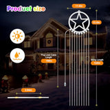 Outdoor Christmas Decorations, 323Led Waterfall Lights 8 Modes Christmas Lights Outdoor, Waterproof Xmas Decorations For