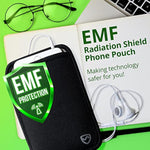 Phone Pouch, Emf Protection Sleeve For Cell Phones Up To 3.25" Wide, Black