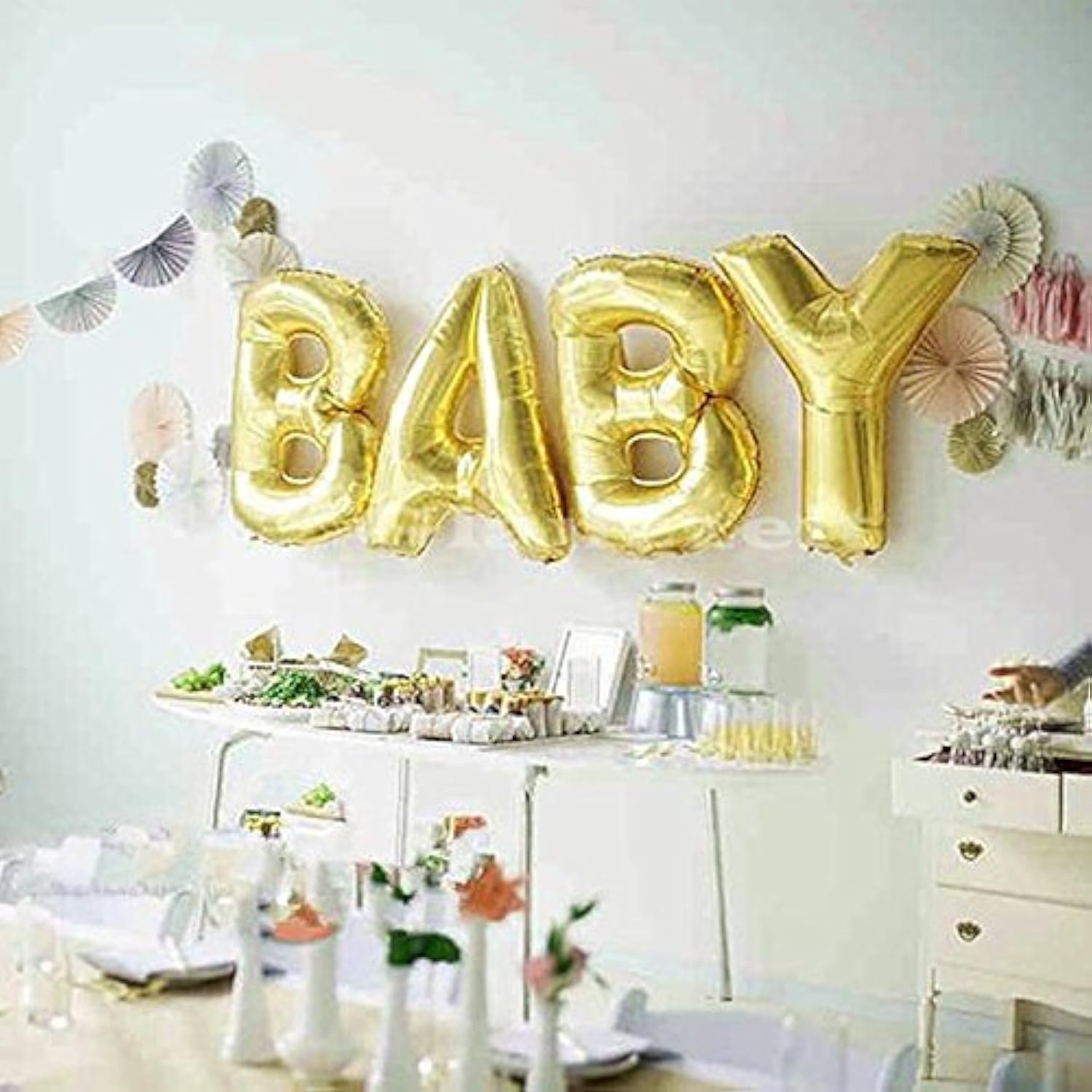 32 Inch Gold Foil Balloons Letter A To Z Number 0 To 9 Party Wedding Birthday Decoration (Letter A)