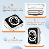[2 Pack] Bumper Case for Apple Watch 40mm, [No Screen Protector] Slim Soft Shockproof Case Cover Bumper Protector Accessories for iWatch SE 3/SE