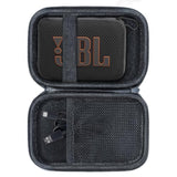 Case For Jbl Go 4 Go 3 Portable Bluetooth Speaker, Eco Cover For Jbl Go 4 Speaker With Adapter Slots, Waterproof And Dustproof Feature, Black - Case Only