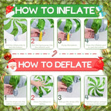 130Pcs Christmas Balloon Arch Kit, Red Lime Green Christmas Garland Set With Candy Cane Explosion Star Box Xmas Foil Balloons For Kids Grinchmas Decor, Birthday, New Year Party Decorations