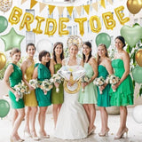 20pcs Sage Green Bridal Shower Kit with Balloons, Banner & Party Favors
