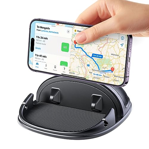 Car Phone Holder, Dashboard Phone Holder For Car Anti-Slip Silicone Car Pad Phone Mount, Hands Free Phone Stand Compatible With Iphone, Samsung, Android Smartphones, Gps Navigation Devices