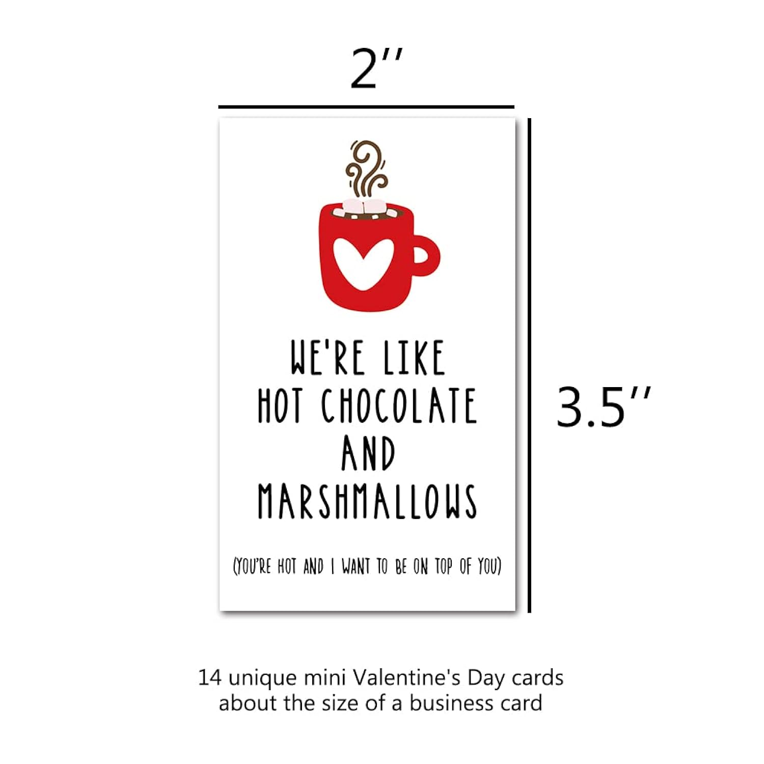 14 Pcs Funny Mini Love Notes Cards Anniversary Cards With Envelopes, For Valentines Day Him Her Husband Wife Boyfriend Girlfriend, Lunch Box Notes Card (Dlm082)