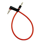 3.5Mm Aux Cable Short 2Pack 8Inch 3Port 3.5Mm Right Angle Male To Male Stereo Audio Cable Replacement For Headphones, Ipods, Iphones, Ipads, Home/Car Stereos And More