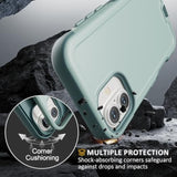 Heavy Duty Green Magnetic Case for iPhone 16