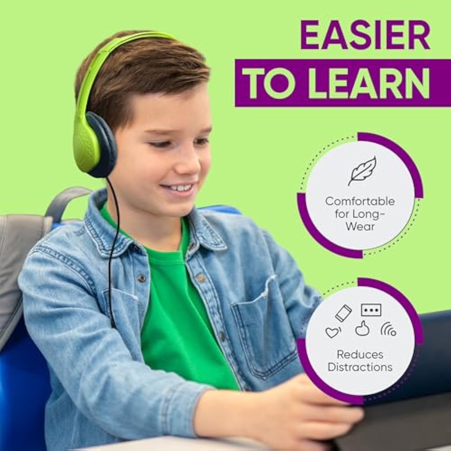 10 Pack Bulk Wired On-Ear Leather Headphones With 3.5Mm Connector, Black