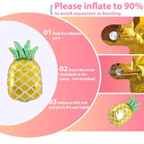 Hawaiian 1st Birthday Set – 8pcs Flamingo Foil Balloons for Tropical Party Decor