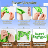 Green Pixel Themed Happy Birthday Banner Party Decorations Kit With Pixel Balloons,Tnt Pixel Backdrop Supplies For Boys Kids Indoor Outdoor Celebration, Themed Party Essentials (Pixel Green)