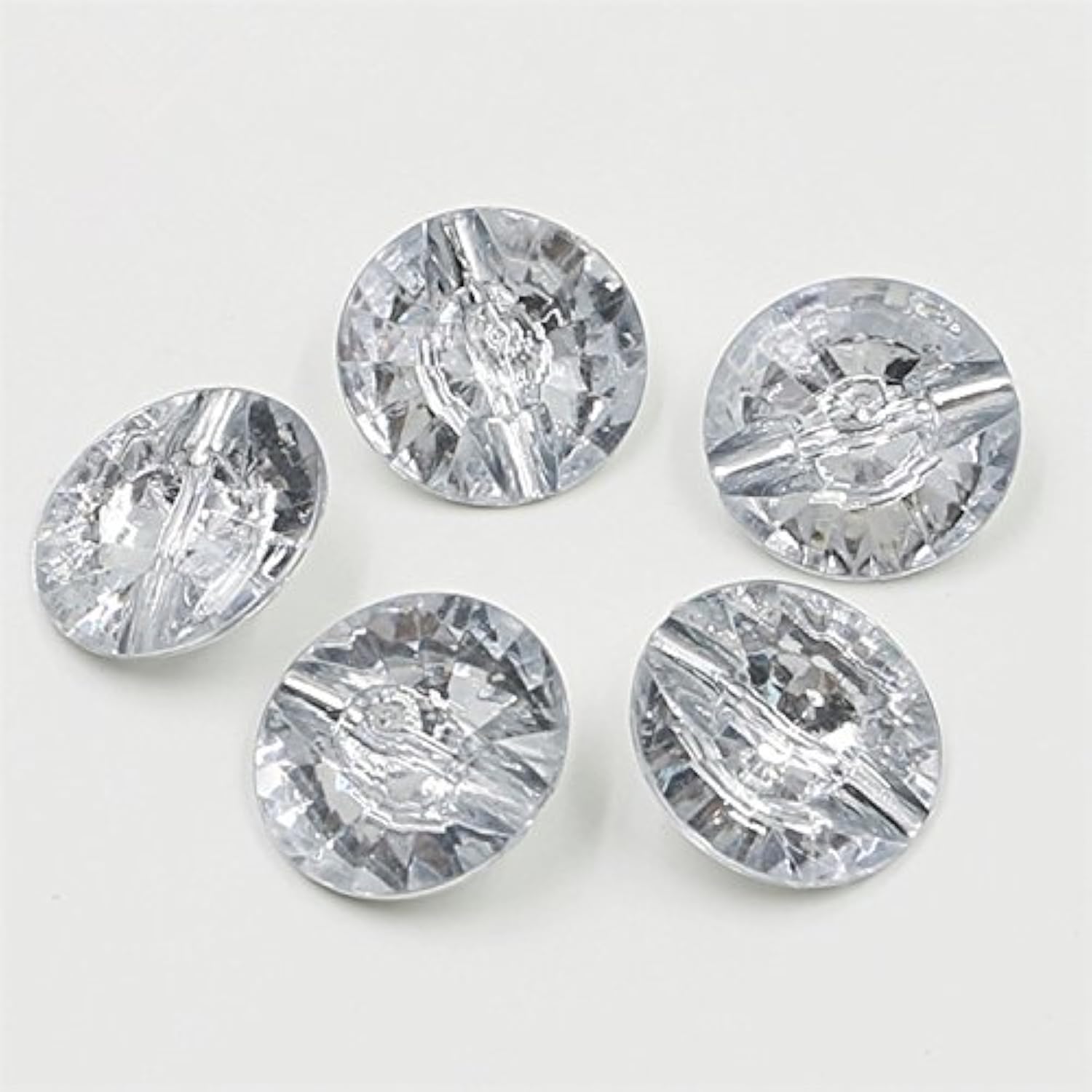 Acrylic Rhinestone Fastening Button, Crystal Clear Sewing, Diy Crafts