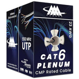 Aaa Cmp Cat6 Plenum Cable 1000Ft | 0.58Mm Solid Conductor | Dtx-1800 Fluke Tes