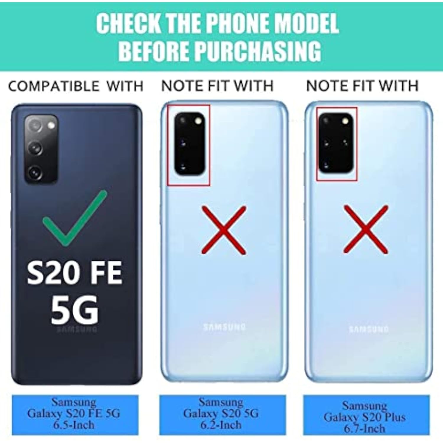 3D Cartoon Cute Kawaii Fun Cool Funny Video Game Design Phone Case for Galaxy S20-FE, Samsung S20-FE Cover, Anti-Slip Snap On Full Body Protection Cover for Men, Women, Teenagers, Blue, Red, Black