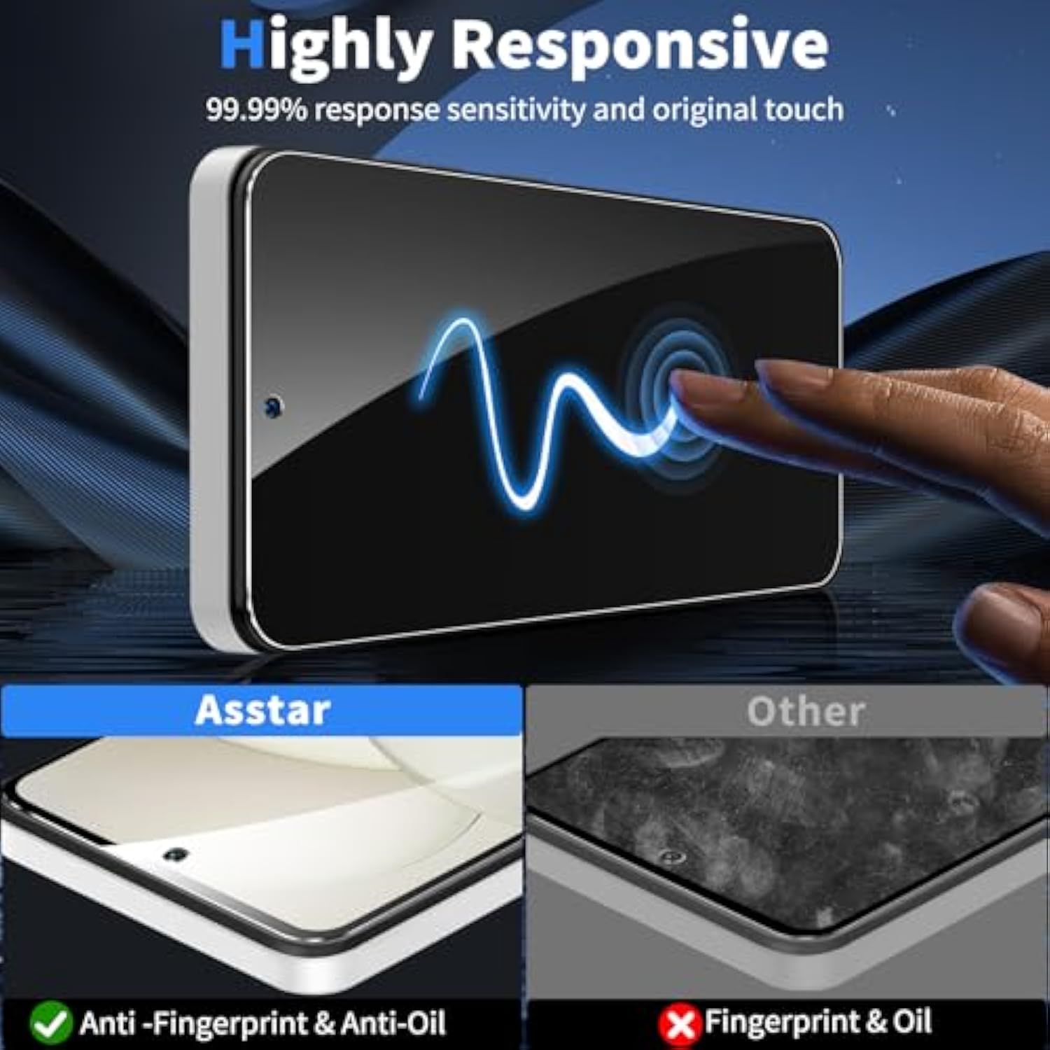 [2 Pack Privacy Screen Protector For Moto G Power 5G 2024, 9H Hardness Tempered Glass Screen Protector For Moto G Power 5G 2024, Anti-Scratch Case Friendly Easy Install Bubble Free
