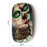 [ Optical 2.4G Wireless Mouse [ Candy Skull Halloween Ace Spades ]