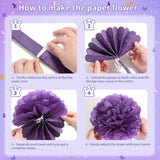 199 Pcs Purple Birthday Party Decorations For Women?Happy Birthday Party Decorations For Girls, 100 Pcs Paper Plates,Napkins And Forks For 20 Guests,Bday Sash And Crown,20 Tableware Sets