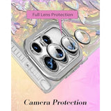 Samsung Galaxy S24 Ultra Case - Cute Glitter Laser Butterfly S24 Ultra Phone Case With Bling Camera Lens Protector