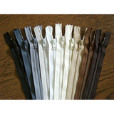 Zippers Assorted Neutral Colors Pack 14 Inch Number 3 Nylon Coil Set O