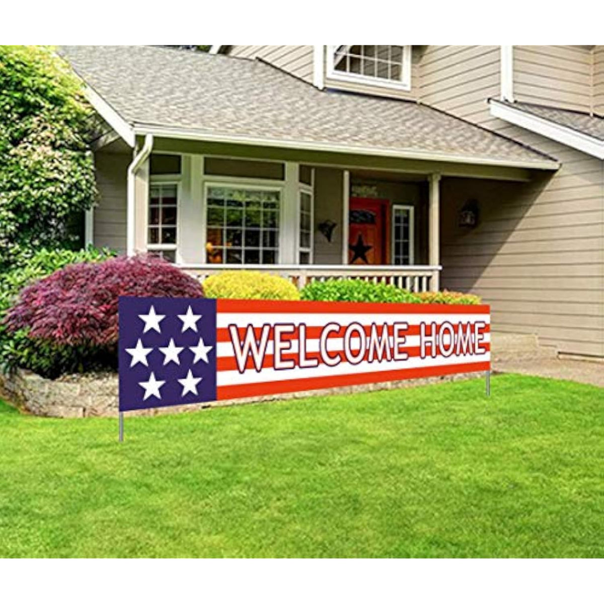 Welcome Home Banner, Military Deployment Return Party Decorations
